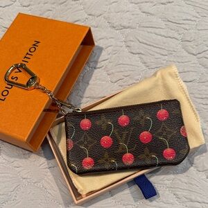 Louis Vuitton 2005 Cerises Marc Jacobs x Takashi  Murakami Pochette Cles Key